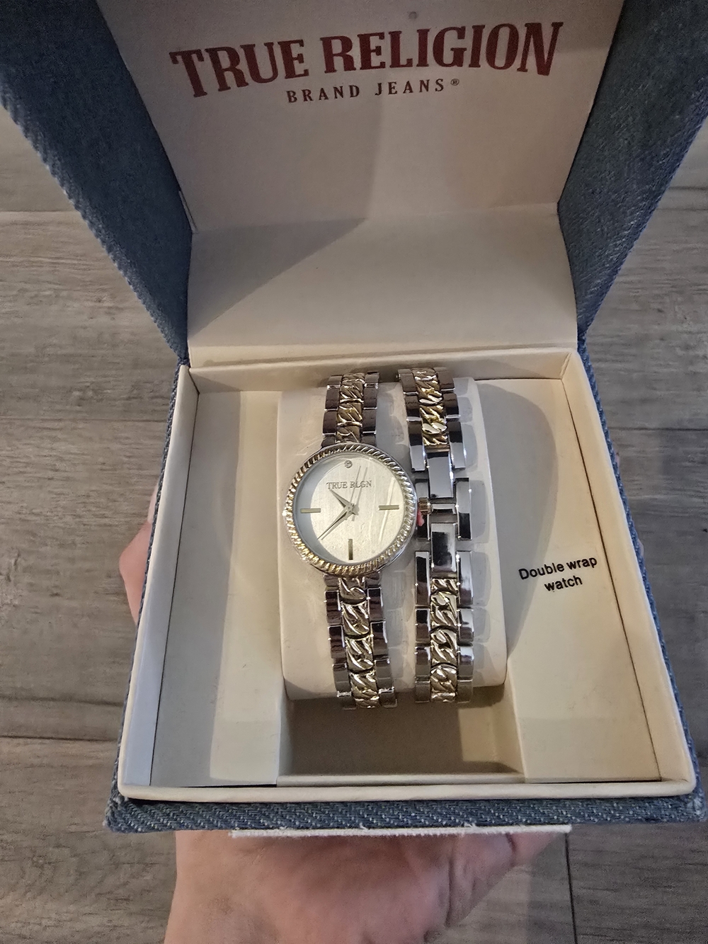 True Religion Two-Tone Double Wrap Women's Watch - Silver & Gold